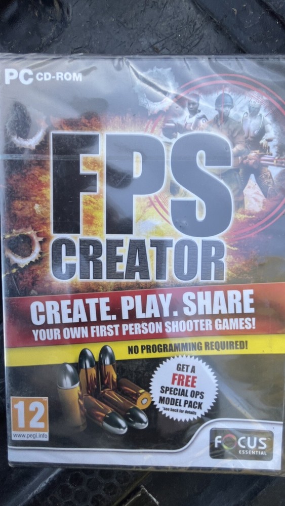 FPS CREATOR New Sealed PC CD-ROM Focus Essential 2013 First Person Game