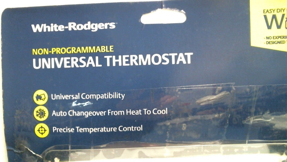 White-Rodgers Non-Programmable Universal Thermostat, White (UNP310) FS