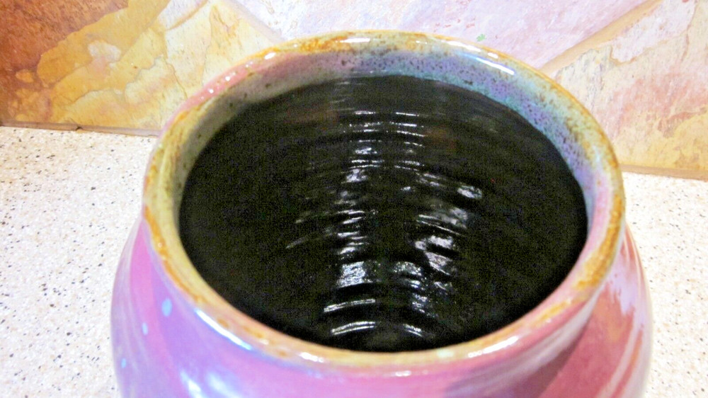 Large Hand Spun Stoneware Pottery Vase 8" Tall
