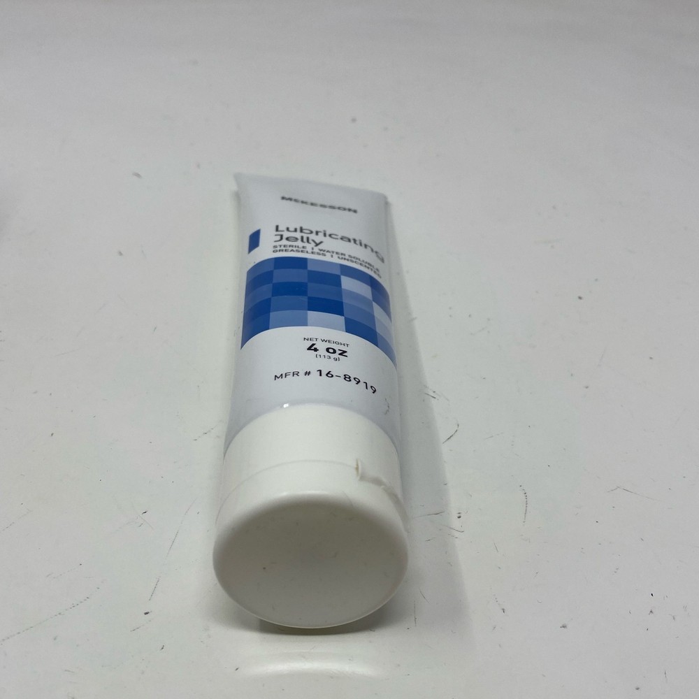 McKesson Lubricating Jelly Clear 4 oz Tube - Sterile, Unscented