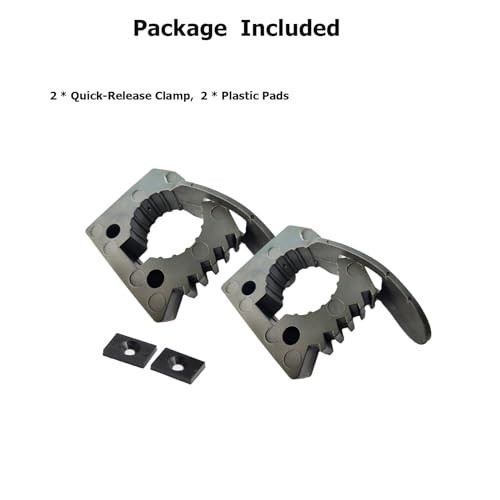 Quick Release Rubber Clamp Mount Kit 1-1/5"~1-1/2" in Diameter, RV Van 12