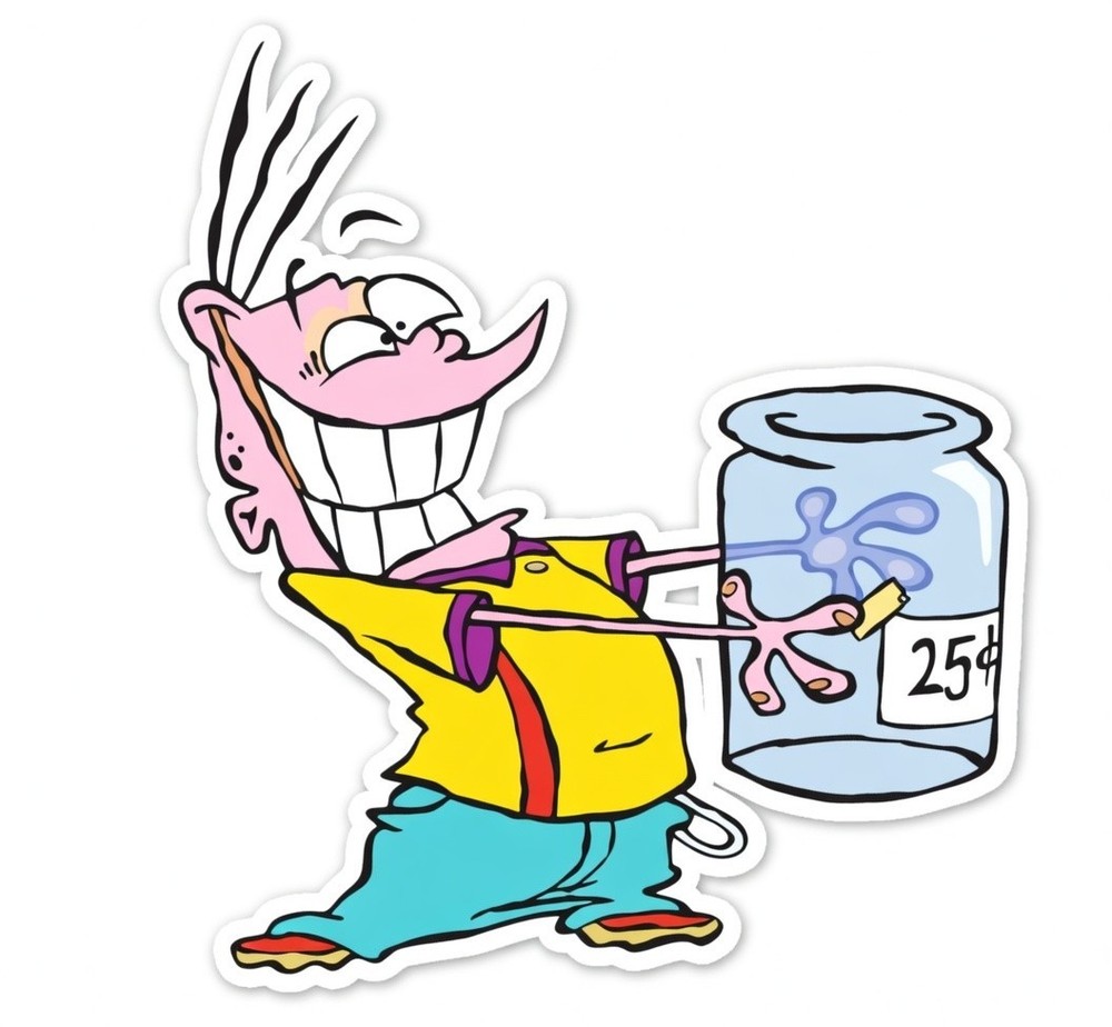 Eddy from Ed, Edd, n Eddy Waterproof Die-Cut Sticker