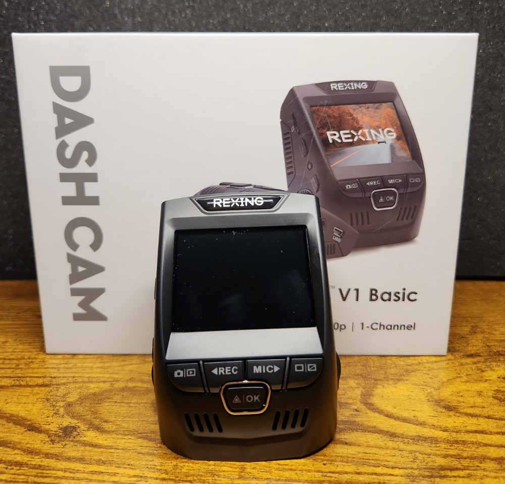 Rexing V1 Basic Dash Cam – Open Box, Tested & Working