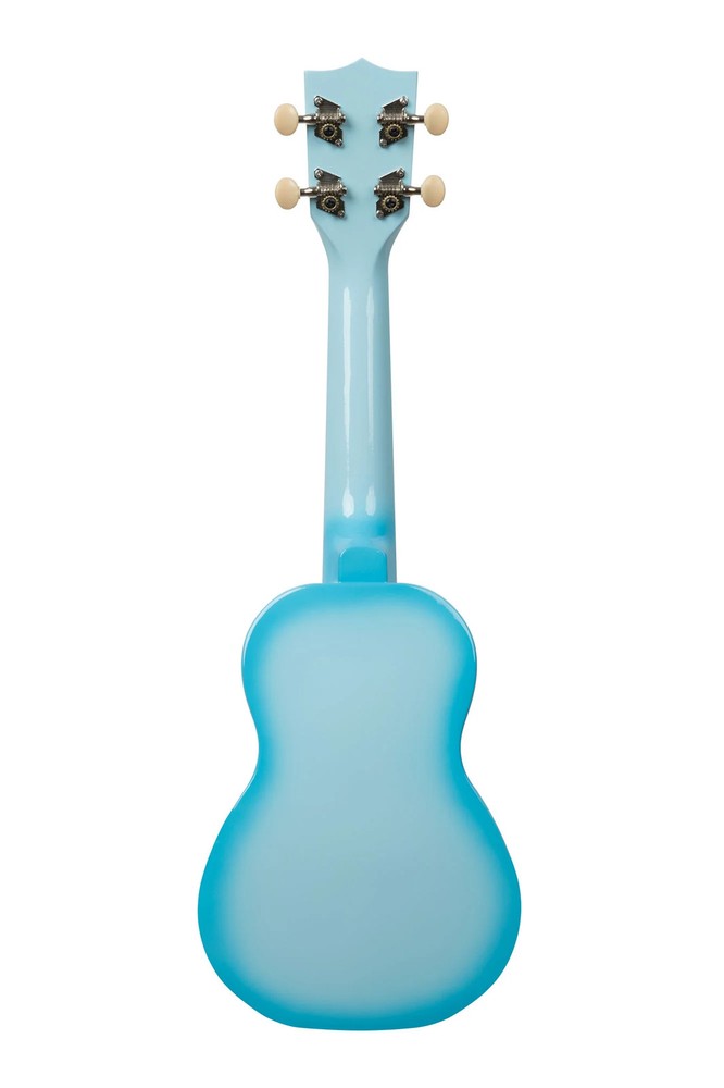 Kala Soprano Dolphin Ukulele - Light Blue Burst