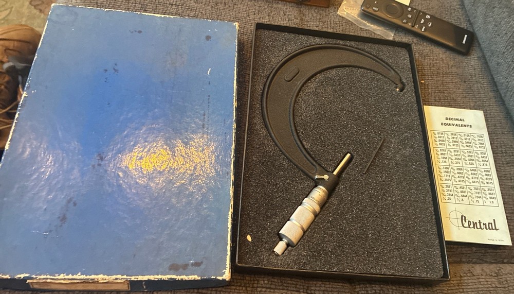 CENTRAL TOOL 4-5" micrometer in box .0001, #6091