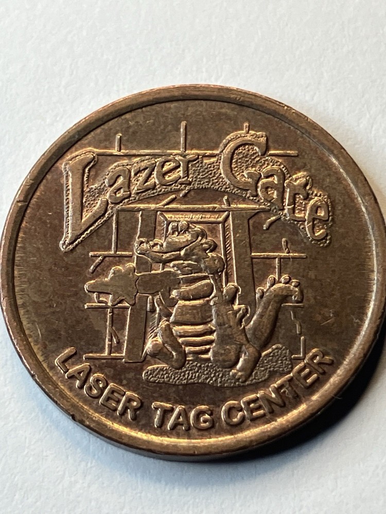 Lazer Gate Arcade Laser Tag Token Alligator #uL1