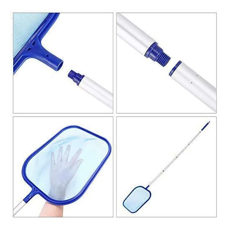 Swimming Pool Debris Leaf Skimmer Mesh Net Cleaning & Telescopic Pole**