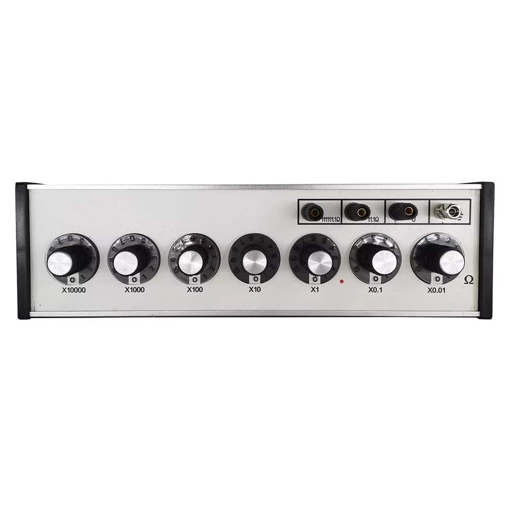 Decade Resistance Box with 7 Dials 0.01~111111.10Ohm Reference Power 0.5W