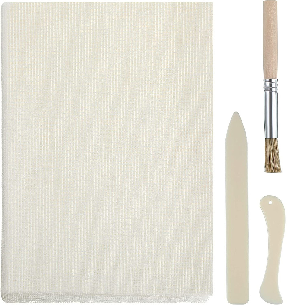 Book Binding Kit, Includes 39 X 45 Inch Book Binding Cloth, 2 Bone Folder Tools,