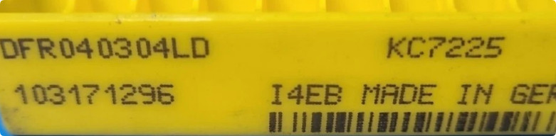 Original cemented carbide blade 5 tablets DFR040304LD KC7225