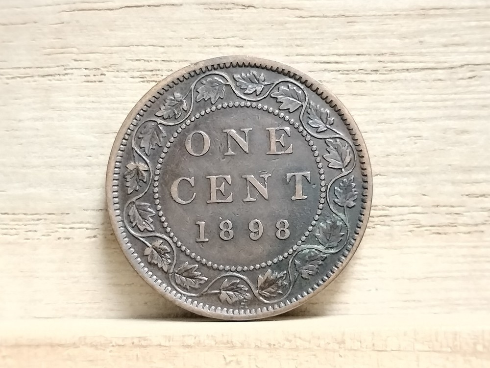 1898 One Cent Canada Bronze Coin