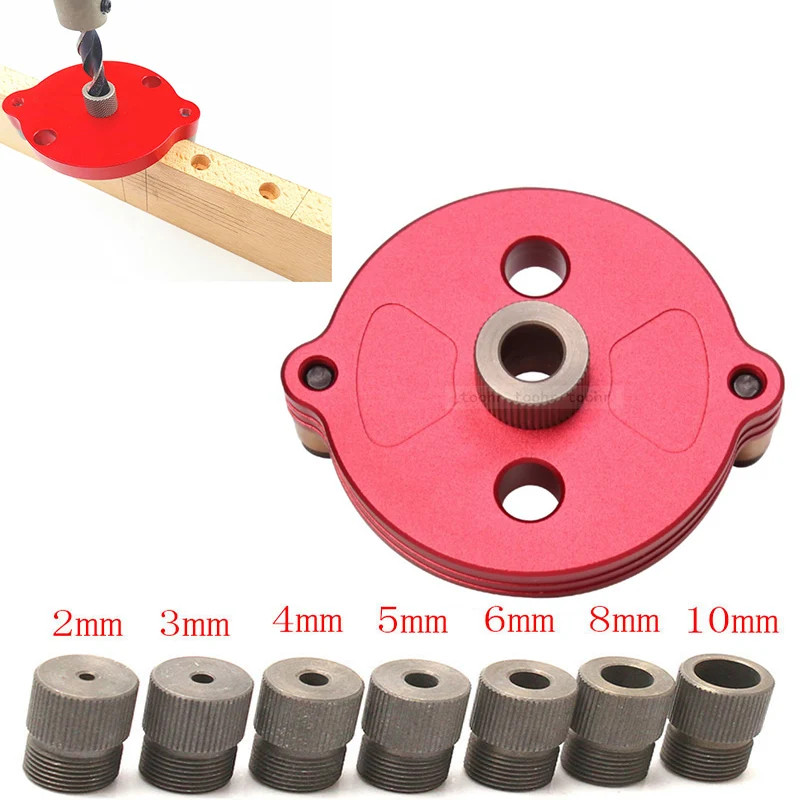 Vertical Doweling Jig 2-10mm Self Centering Drill Guide Hole Punch Locator Tool