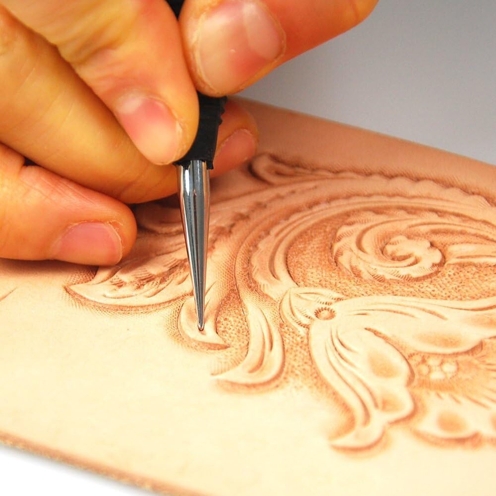 3PCS Leather Craft Modeling Tools Grooving Tools, Leather Embossing Press Spoons