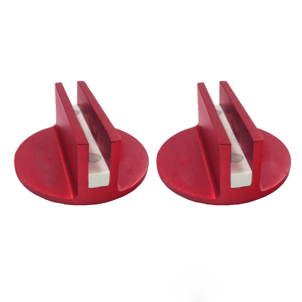 2Pcs Universal Floor Jack Disk Rubber Pad Adapter Tool Billet Aluminum