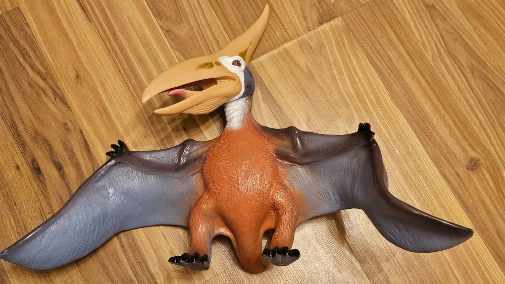 Pterodactyl Dinosaur Plastic Toy Model 13" x 17.5"
