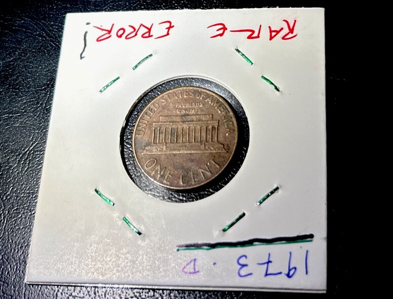 1973 D Penny Error