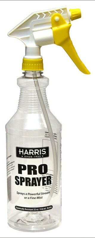 Harris Professional Plastic Spray Bottle with Adjustable Nozzle, 32 oz