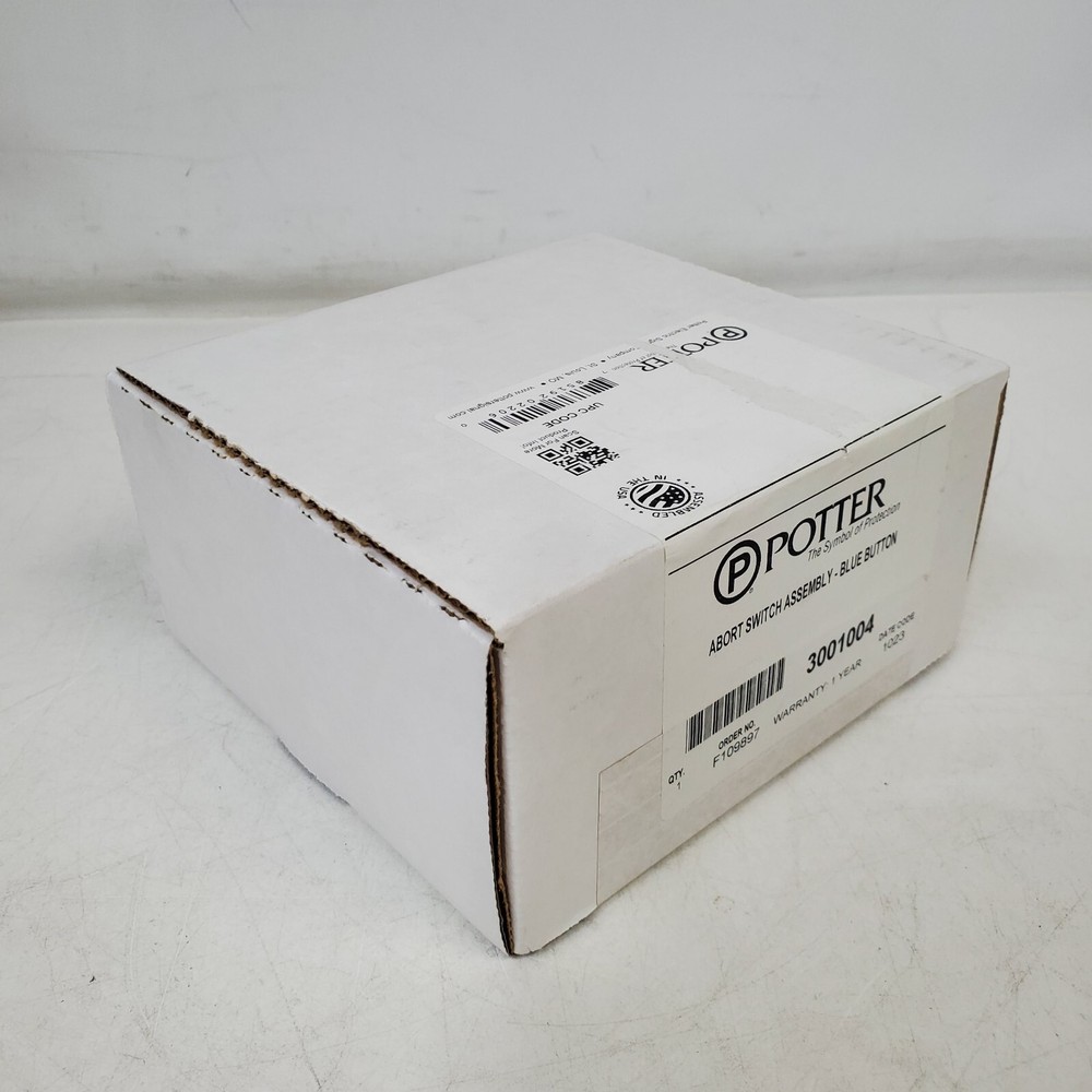 New Potter 3001004 Abort Switch Assembly Blue Button
