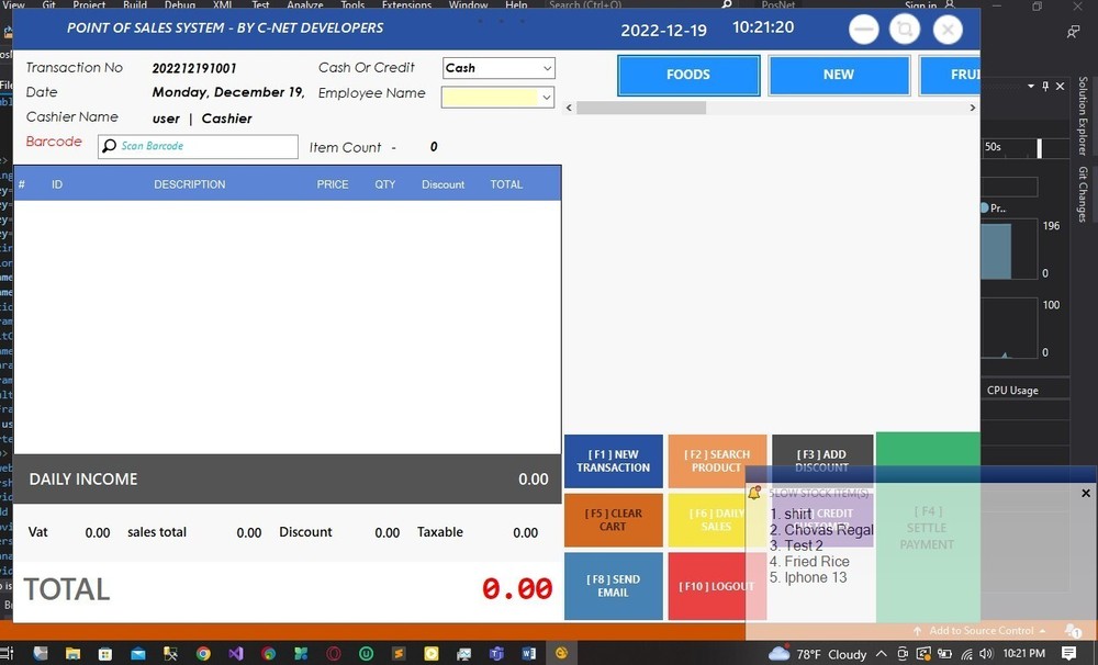 Customized point of sale (POS) system software for your Business within 2 Days