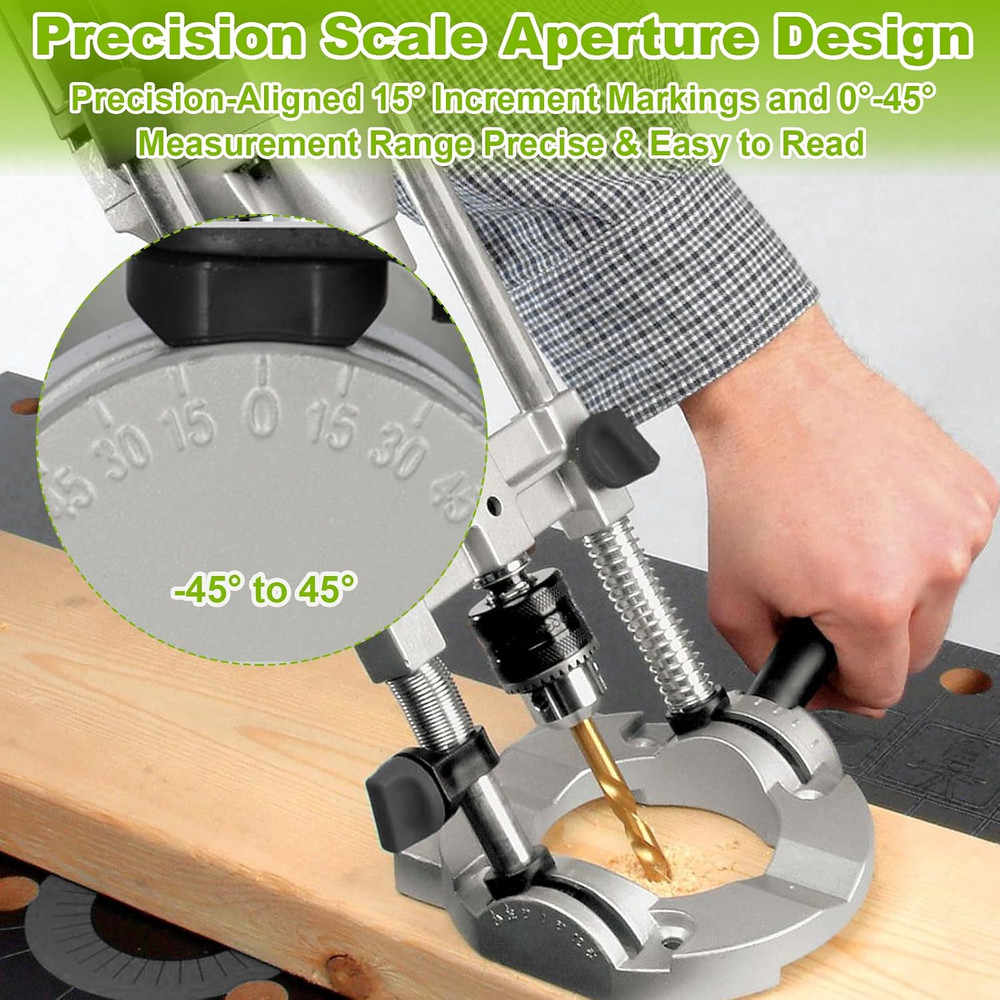 Portable Drill Press for Hand Drill, Adjustable Multi-Angle for 1.5-13Mm Drill