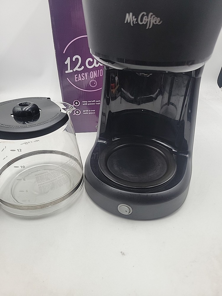 Mr. Coffee 12 Cup Switch Coffee Maker - Black, Easy On, Easy Off