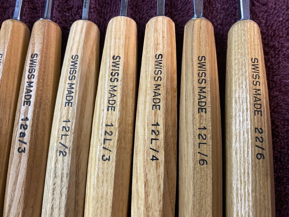 9-pc Pfeil Swiss Made Woodworking Carving Tool Set