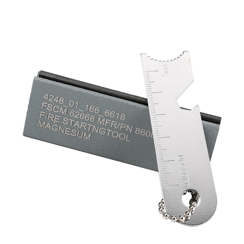 1PCS Permanent Flint Eternal Lighter With Multitool Keychain Bottle Opener Ruler