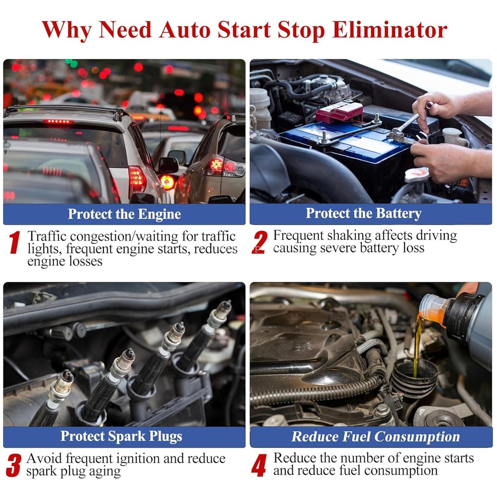 Auto Start Stop Disable/Delete/Eliminator Cable Harness For 2015-2020 Ford F-150