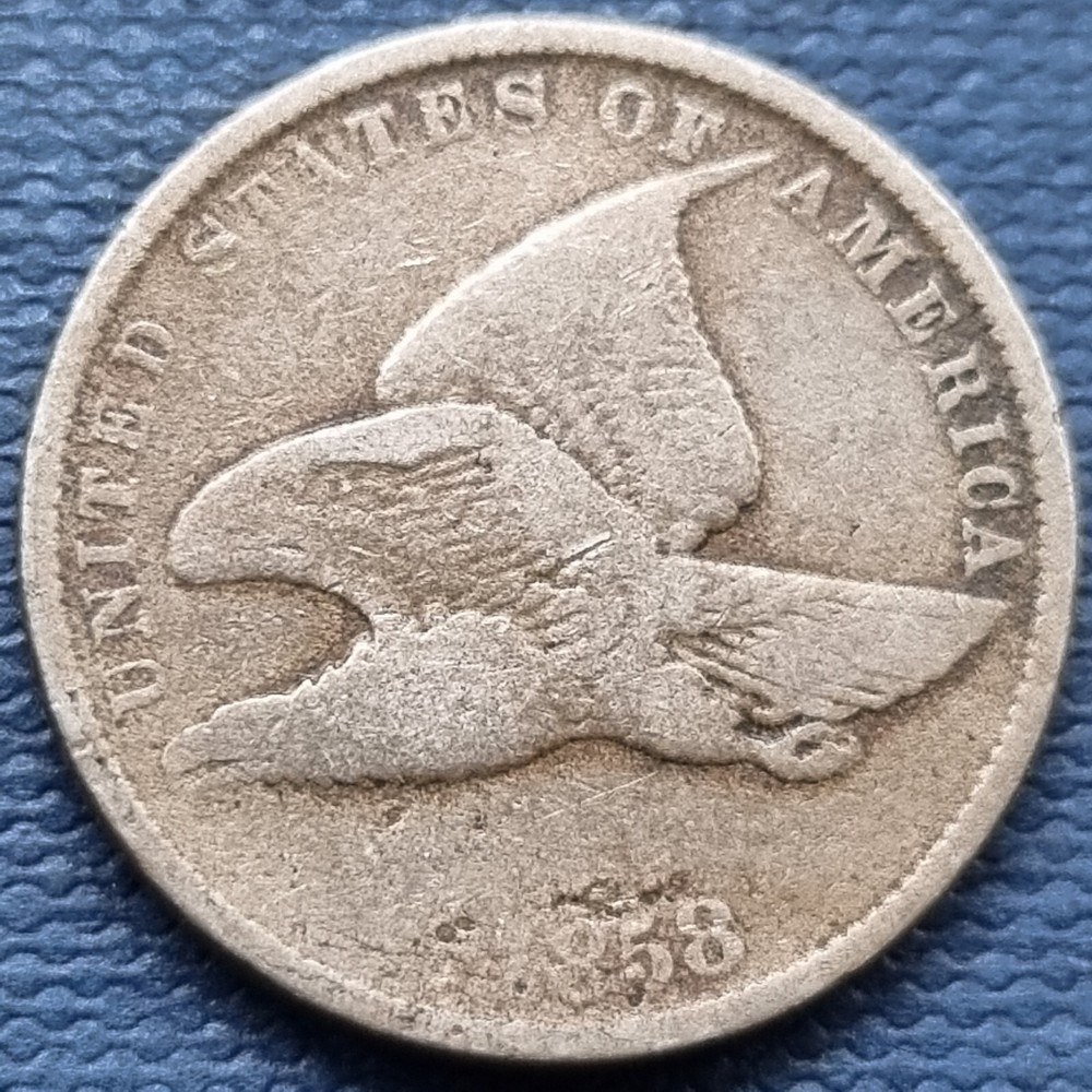 1858 Flying Eagle Cent 1c Better Grade #70373