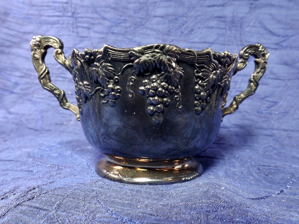Silver Plated Sugar And Creamer Set Japan