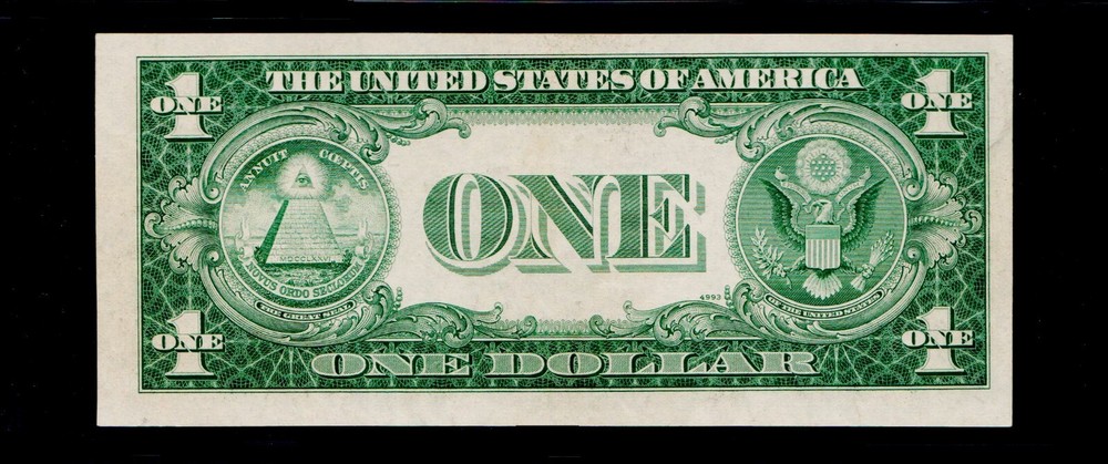 1935-D $1 Silver Certificate Inverted Overprint Error Uncirculated