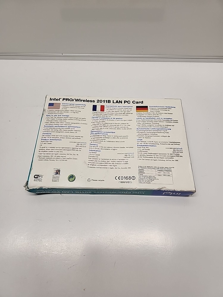 Intel PRO/Wireless 2011B LAN PC Card (WPC2011BWW)