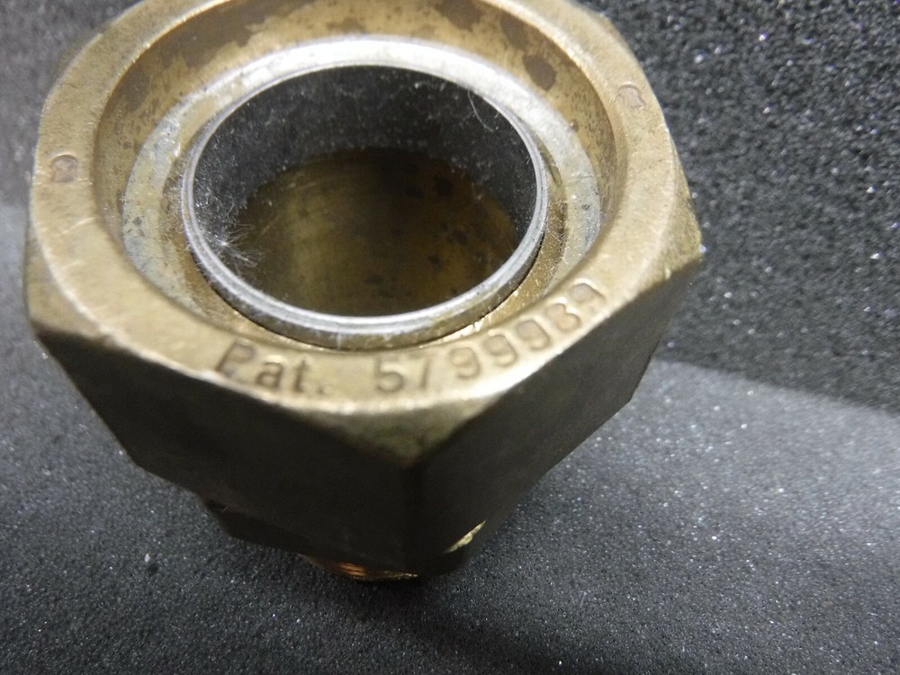 Brass Tube With Hex Nut, 1000, 80-80 (New)