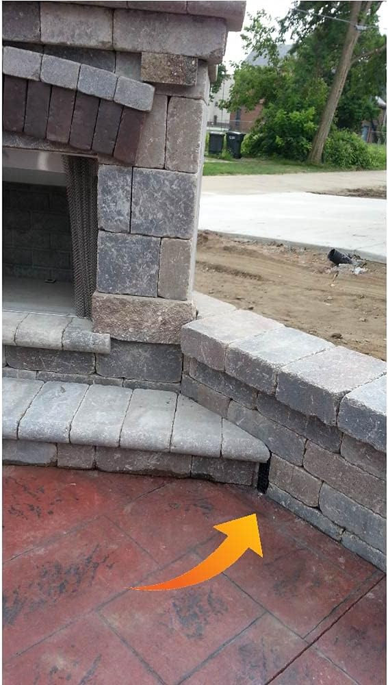 Universal Retaining Wall Block Drain Gray 3-Pack (WDPG)