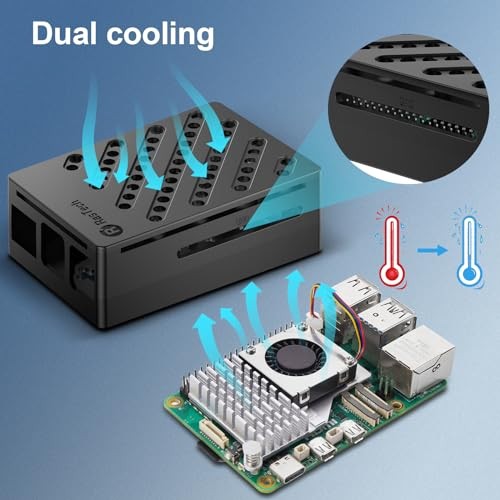 RasTech Accessories Kit for Raspberry Pi 5 Case with Active Cooler Compatible