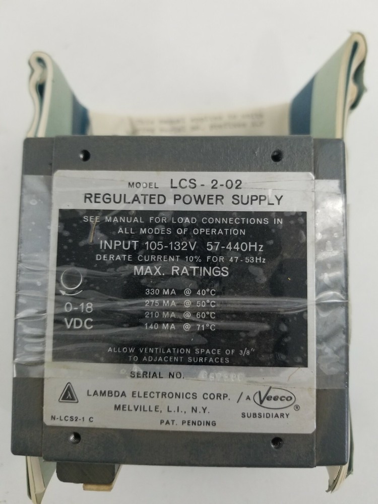 Lambda LCS-2-02 Regulated Power Supply. Used. Fast shipping!!!