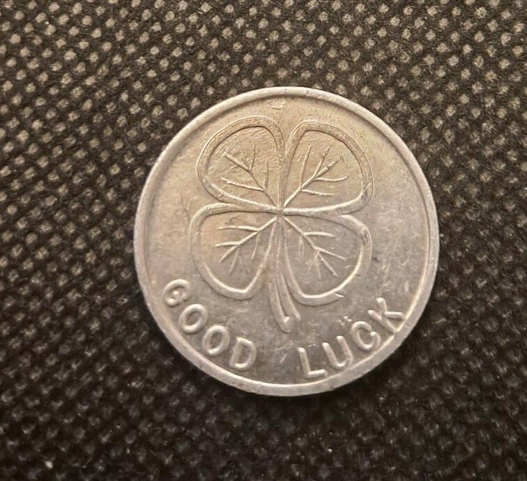 RAWHIDE FOUR LEAF CLOVER TOKEN! e2868UXX