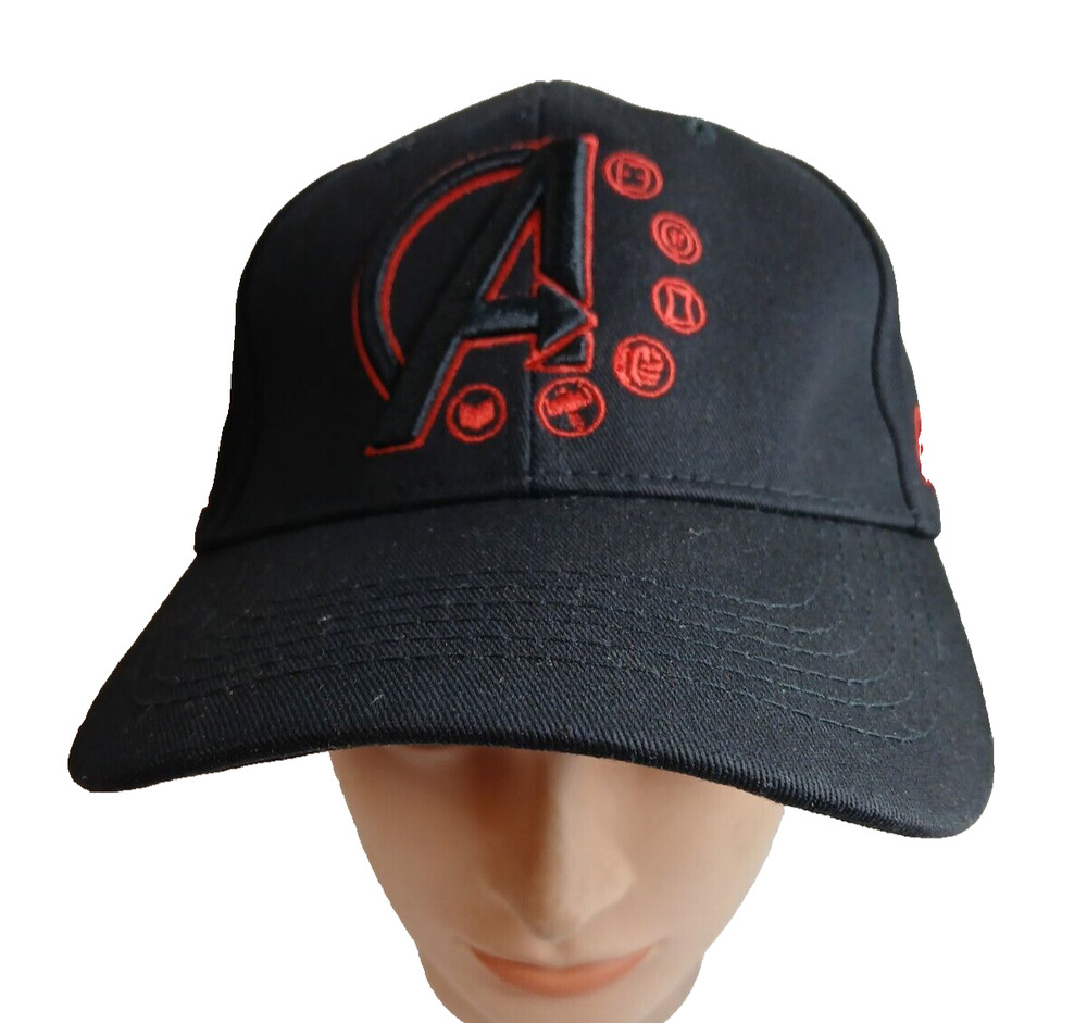 "A" Marvel Studios The First Ten Years Baseball Cap/Hat Black