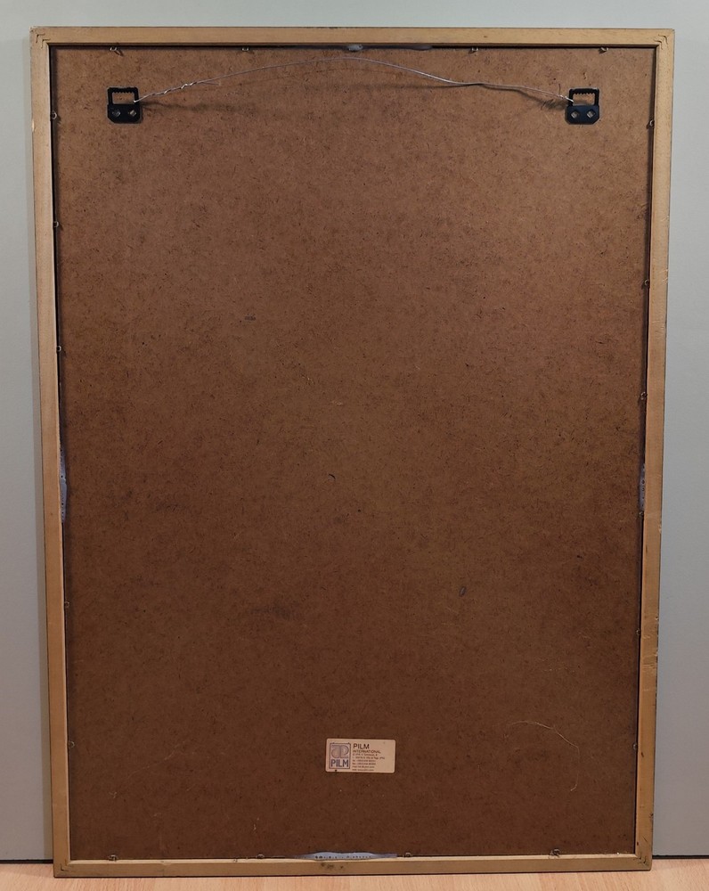 SAMICHLAUS BEER ADVERTISING WALL MIRROR WITH WOODEN FRAME
