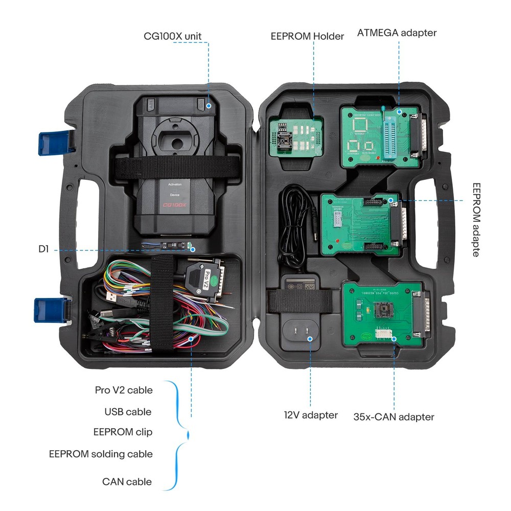 CGDI CG100X New Generation Programmer Mile-age Adjust Chip Reading,SRS Reset