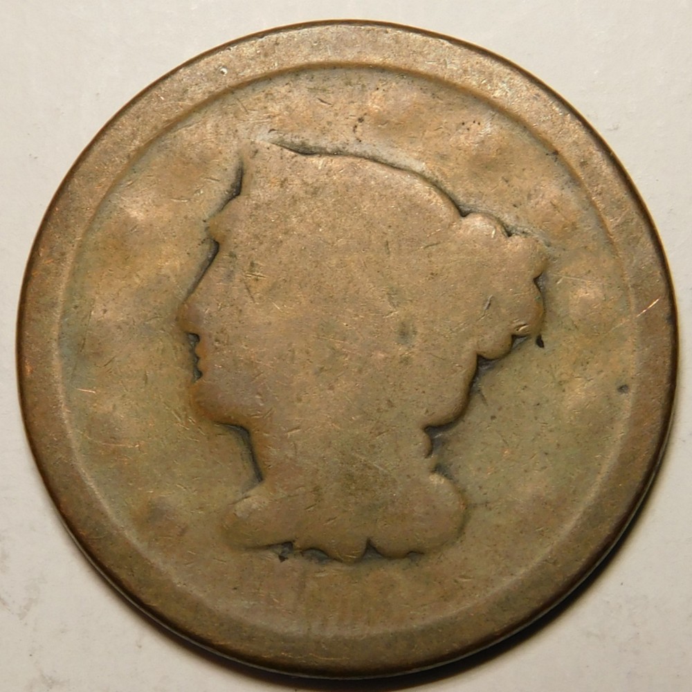 Dateless Large Cent Matron Young Head   Actual Coin Pictured