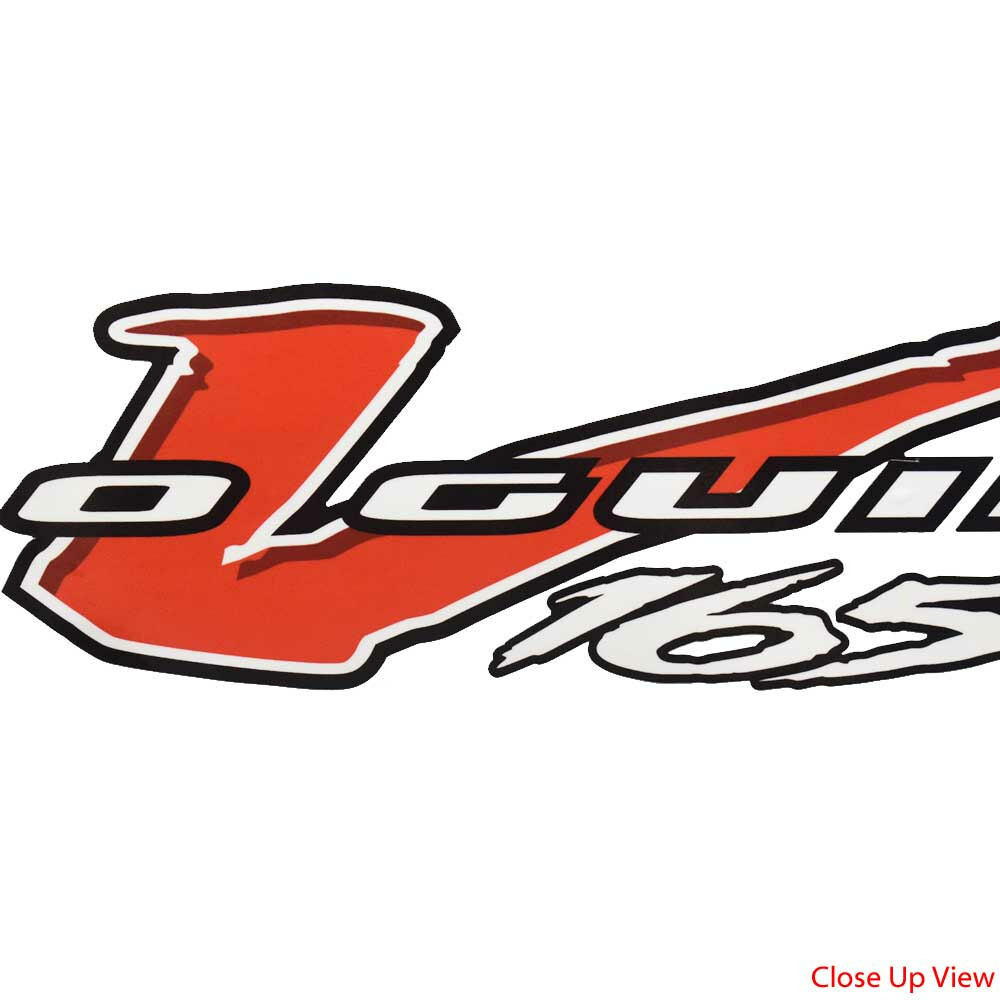 Tracker Boat Decal 329167 | Pro Guide V165 Red White Black Sticker