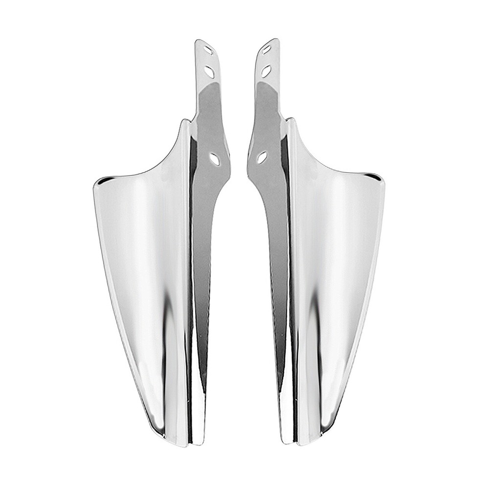 Chrome Front Fork Mount Wind Deflectors For Harley Road King Electra Glide 95-23