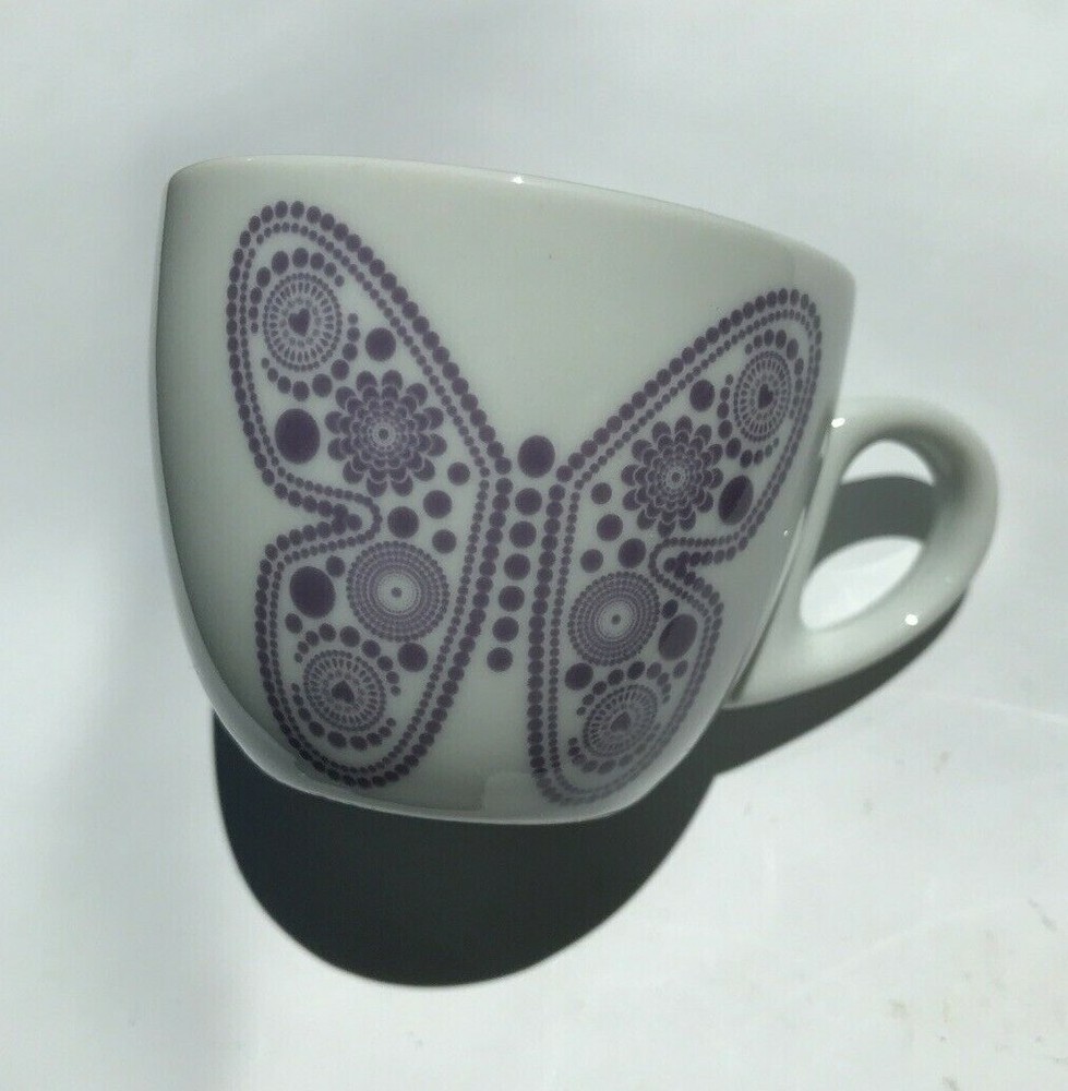 5 Piece Espresso Coffee Cups By MURVAL Butterfly Collection