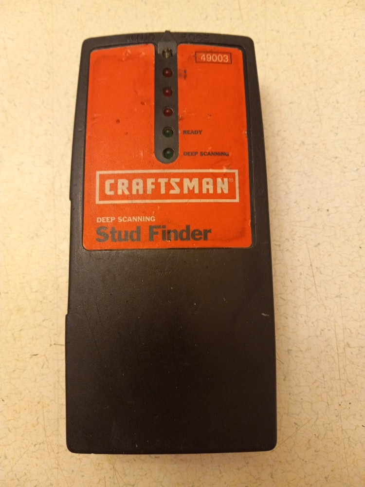 Craftsman Deep Scanning Stud Finder item 49003, pre-owned