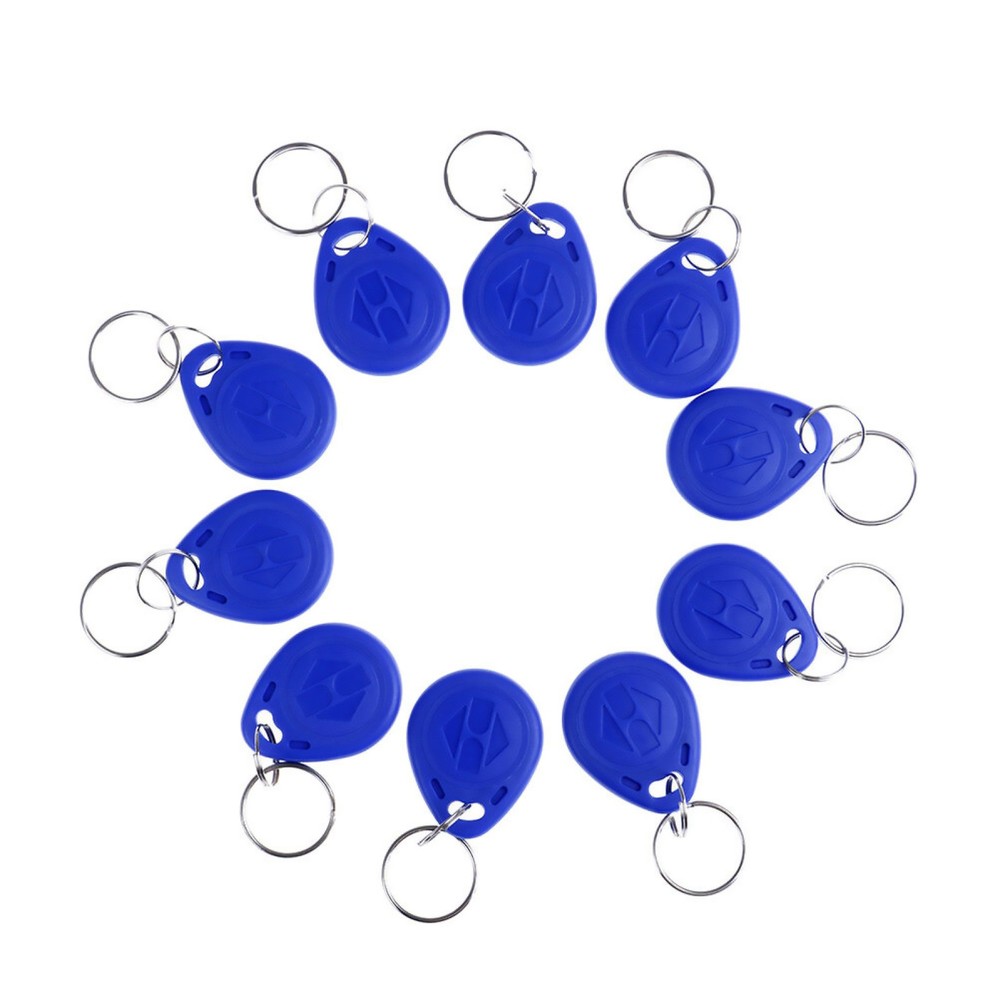 10Pack TK4100 Keychains 125KHZ RFID Proximity ID Card Token Tags Key Waterproof