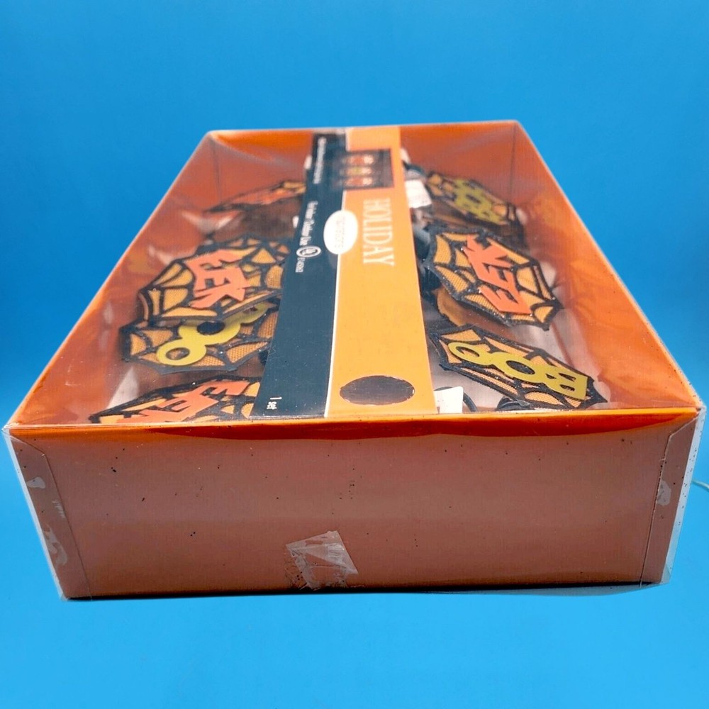 Halloween BOO & EEK Spiderweb String Lights 2007 Holiday Inspirations Plugin