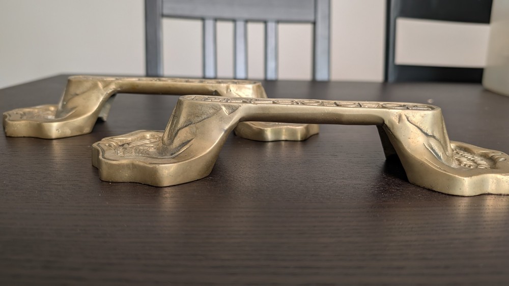 Solid Brass Earthquake Handles Hold Until Quake Stops