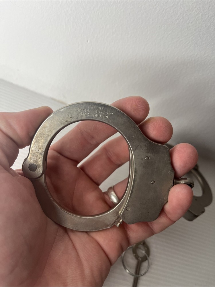Peerless Handcuffs - Nickle Plated Model 300 With Official Key 🔥