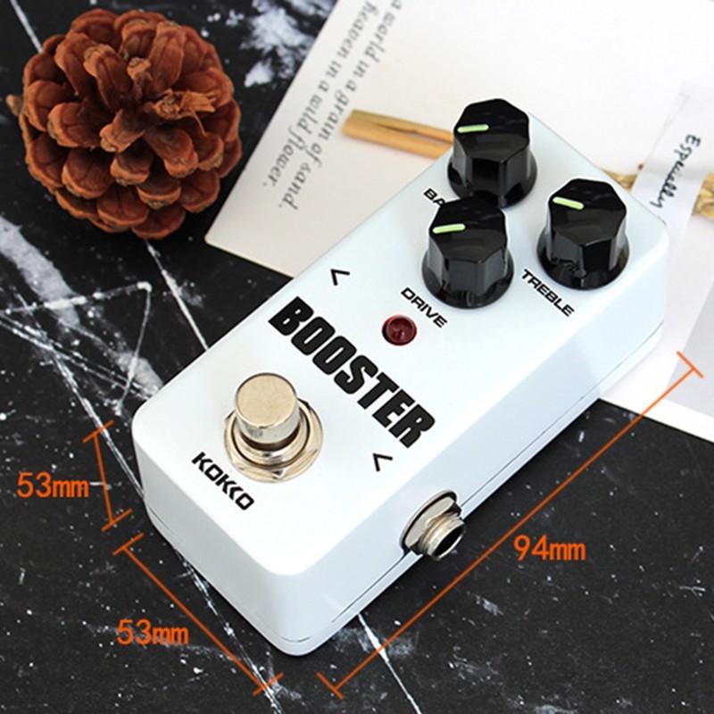 Professional Boost Guitar Effect Pedal,True Bypass Full Metal for Shell